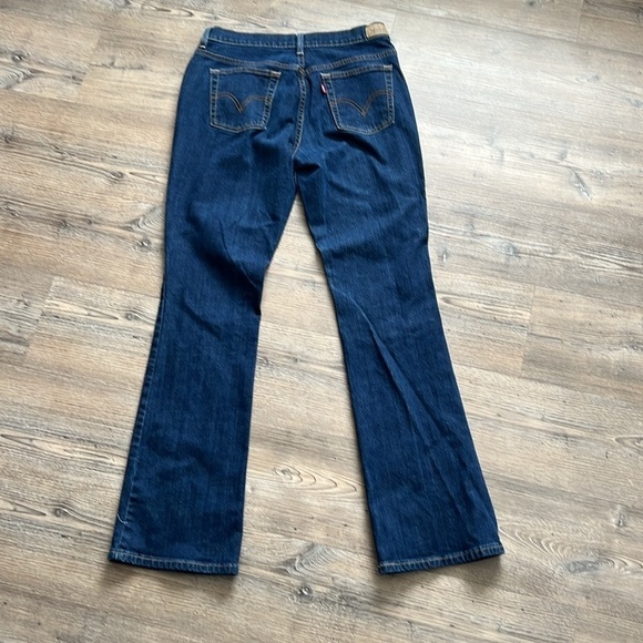 Levi's Womens Boot Cut 515 Jeans WPL-423 Dark Wash Mid Rise Size 8 Long - Picture 7 of 7